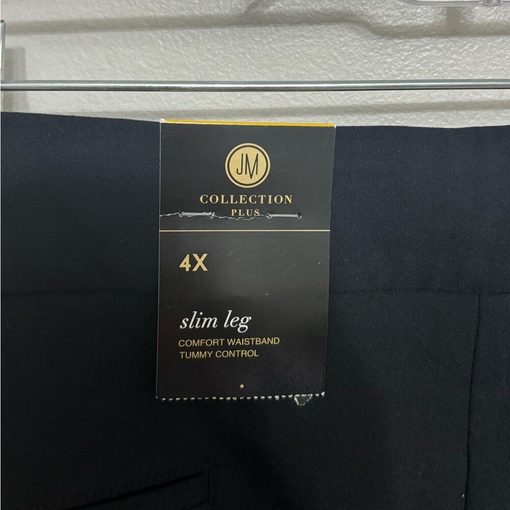 NWT JM Collection Core Pant in Slim Leg Comfort Waist Tummy Control - Size 4X - Picture 3 of 7